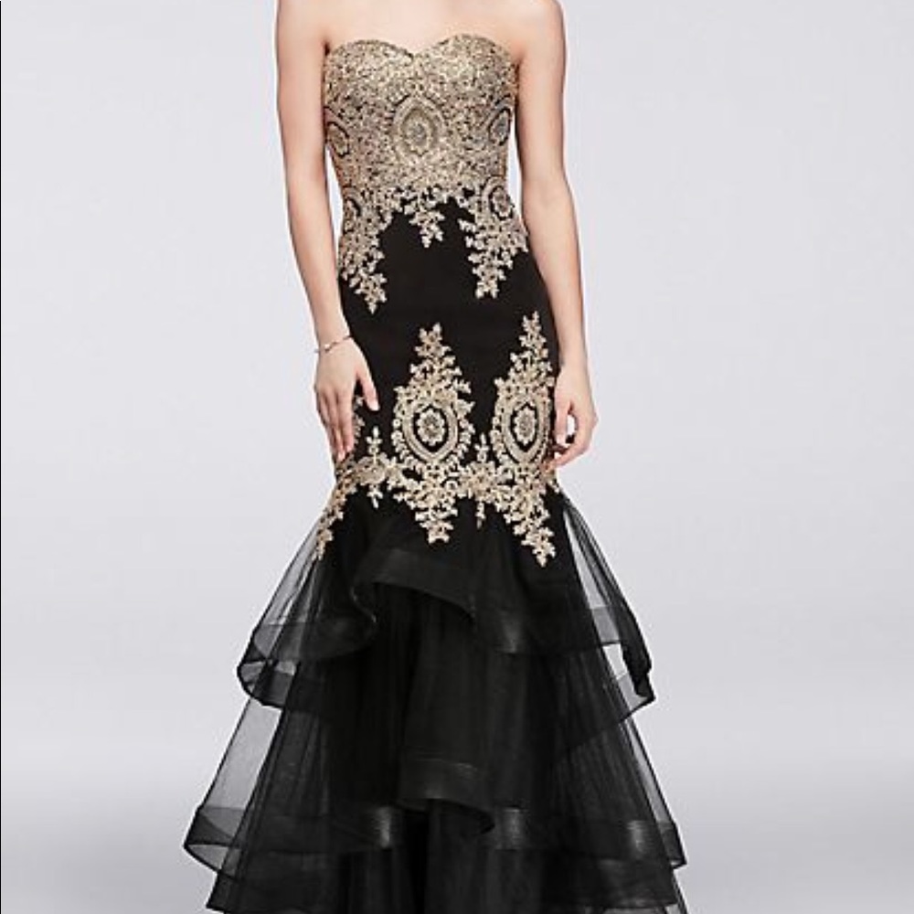 Emroidered Mermaid Gown